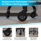 Emma and Oliver Set of 5 Polyurethane Rollerblade Wheel Replacement Casters with Steel Frame for Home Office Chairs